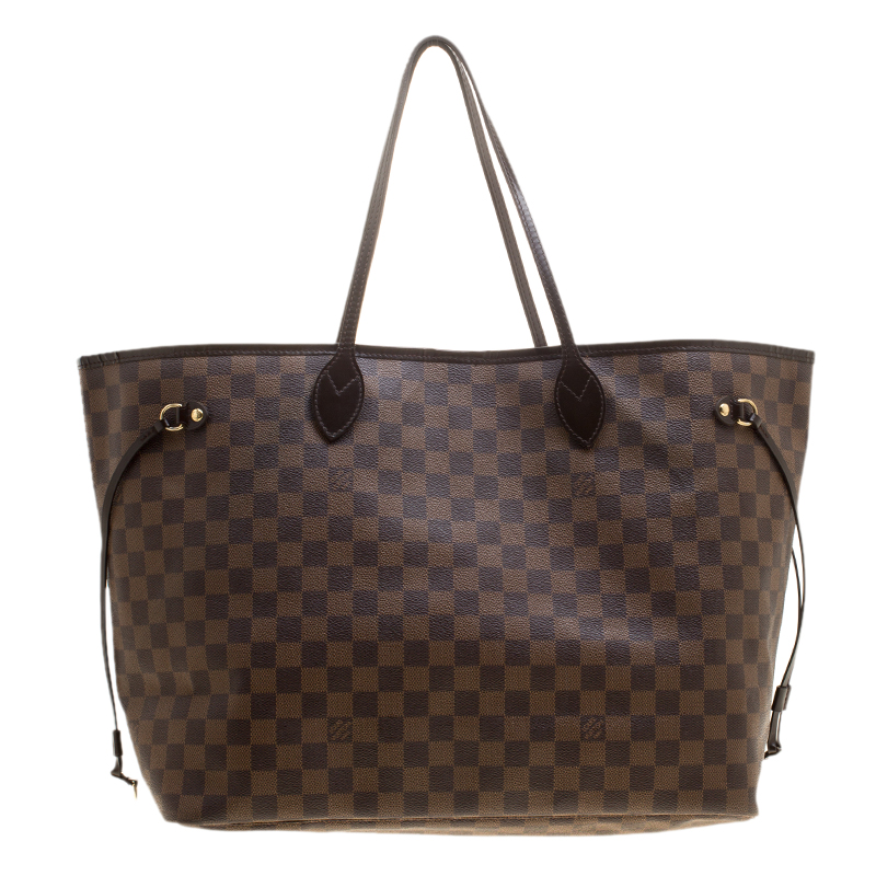 Louis Vuitton Damier Ebene Canvas Neverfull GM Bag