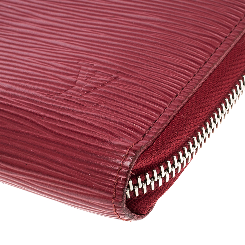 Louis Vuitton, Bags, Auth Louis Vuitton Epi Zippy Wallet Vertical Long  Wallet Red M6369 X2172