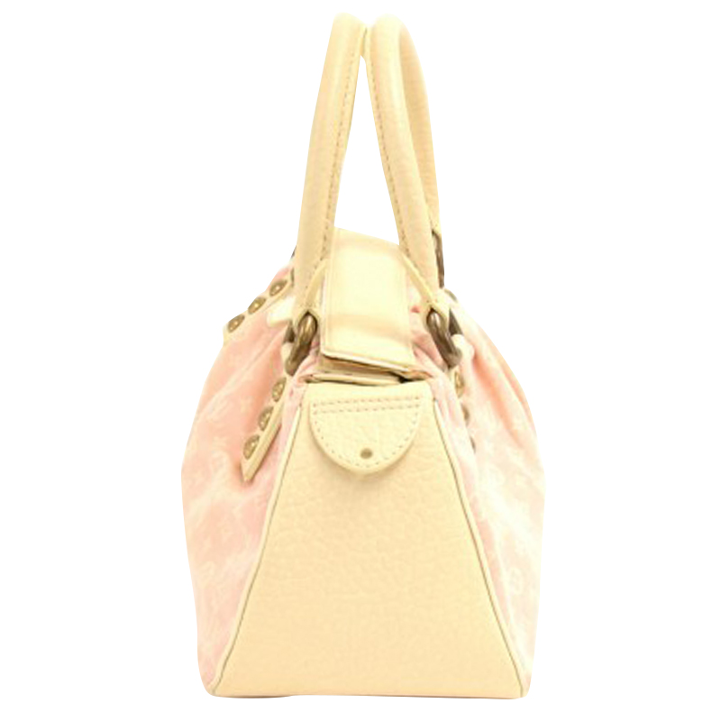 Louis Vuitton Pink Monogram Mini Lin Trapeze PM Speedy Boston Bag