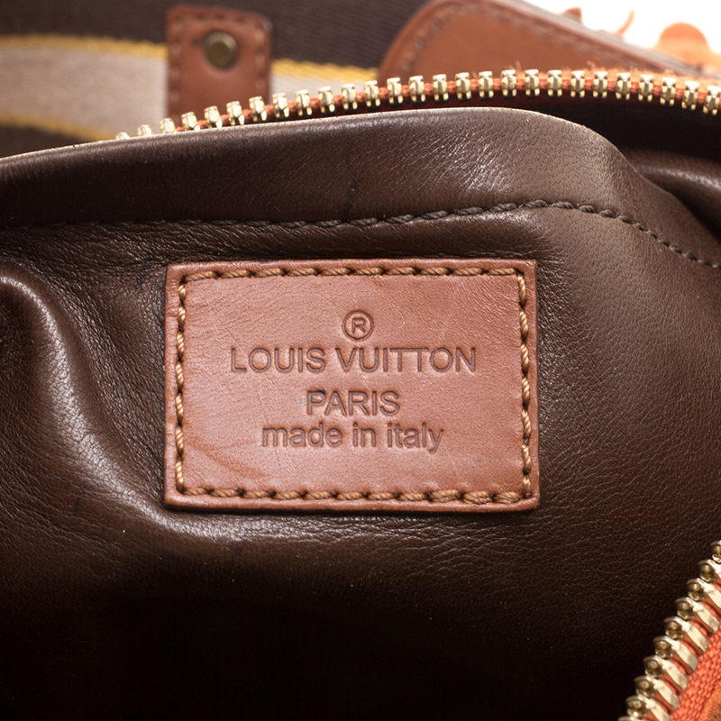 Louis Vuitton Onatah Tasche Monogram Wildleder Cognac gold hardware