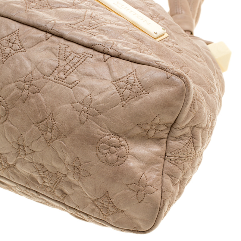 tas shoulder-bag Louis Vuitton Limited Edition Beige Monogram Stratus  Olympe PM Shoulder Bag