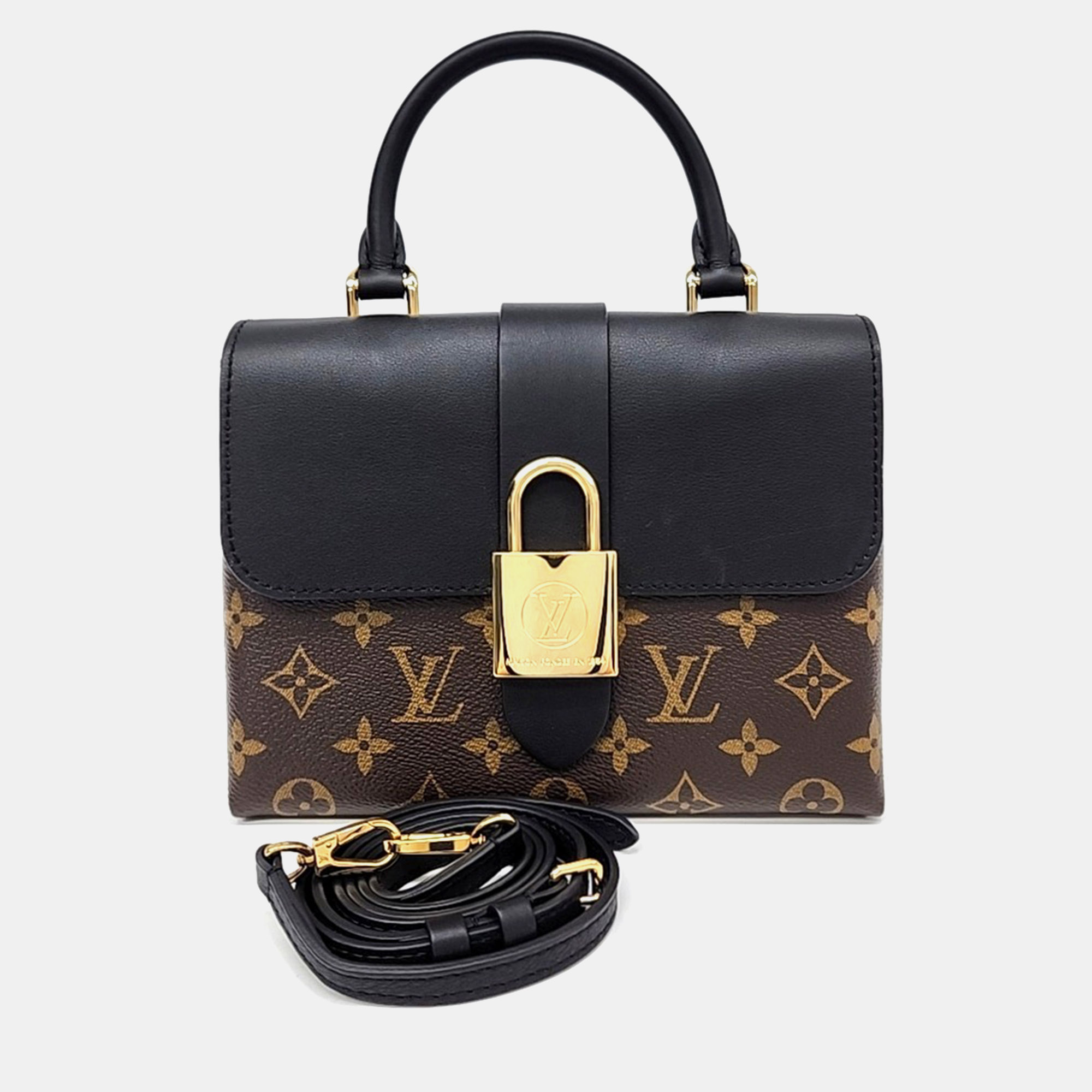 

Louis Vuitton Black Brown Canvas and Leather Rocky BB M44141