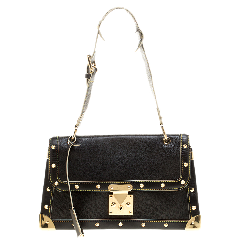 Pre Owned Louis Vuitton Black Suhali Leather Le Talentueux Bag