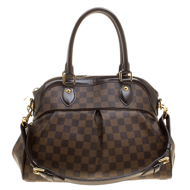 Pre Owned Louis Vuitton Damier Ebene Canvas Trevi PM Bag