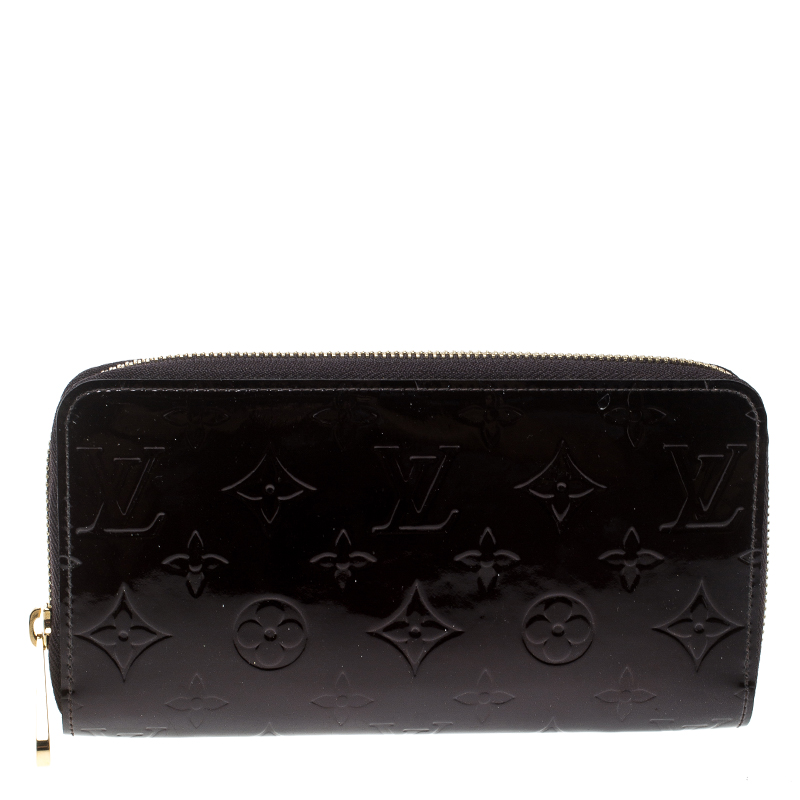 مملوكة مسبقًا Louis Vuitton Amarante Monogram Vernis Zippy Wallet