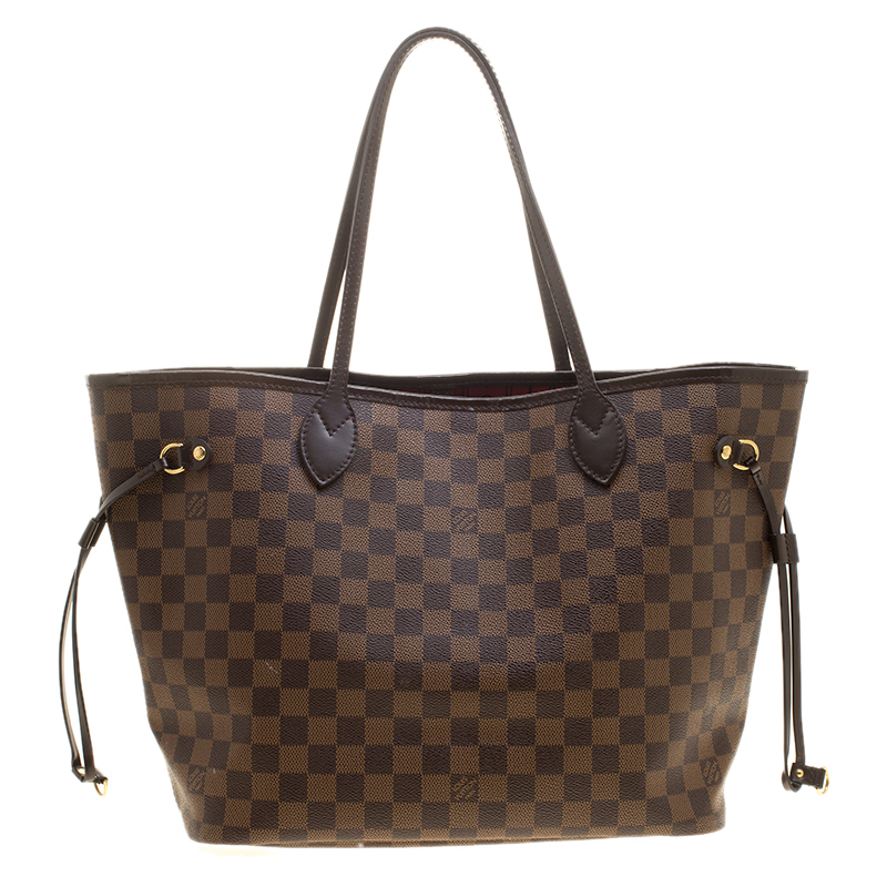 Louis Vuitton Damier Ebene Canvas Neverfull MM Bag
