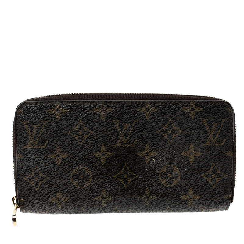Pre Owned محفظة لوي فيتون زيبي كانفاس مونوغرامية