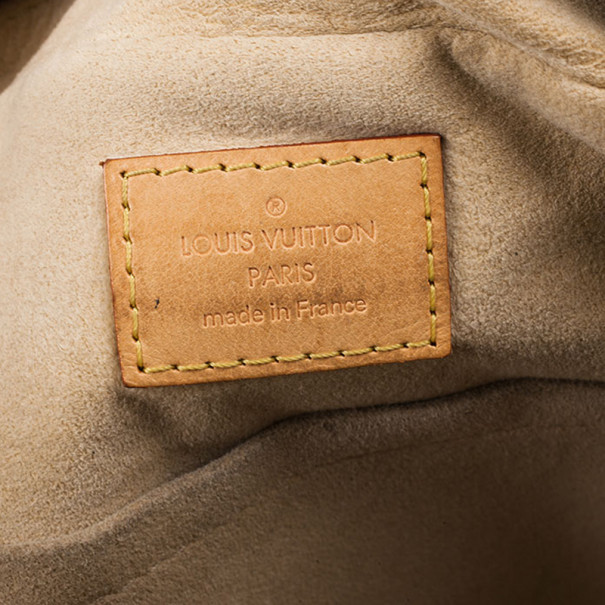 Manhattan cloth handbag Louis Vuitton Brown in Cloth - 22871039