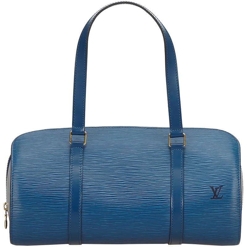 Louis Vuitton Toledo Blue Epi Leather Soufflot Bag Louis Vuitton Tlc 