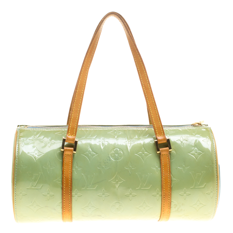 Louis Vuitton Mint Green Vernis Bedford 30 Barrel Bag