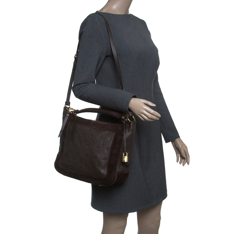 

Louis Vuitton Ombree Monogram Empreinte Leather Audacieuse PM Bag, Brown
