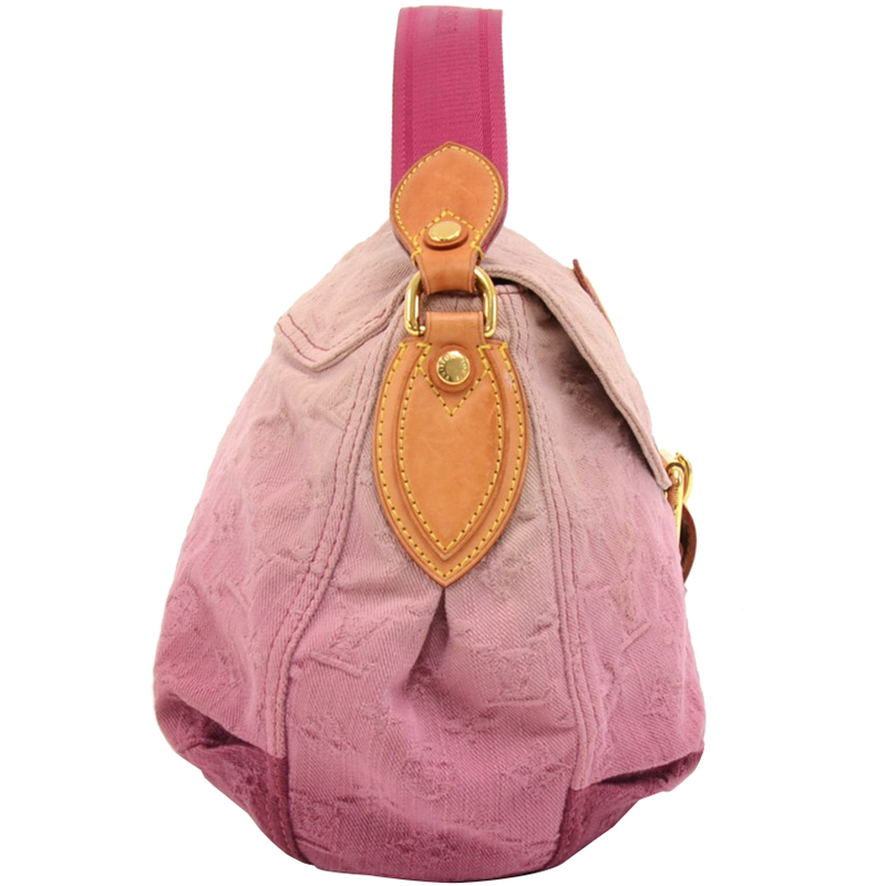 

Louis Vuitton Rouge Fauviste Monogram Denim Limited Edition Sunray Bag, Pink