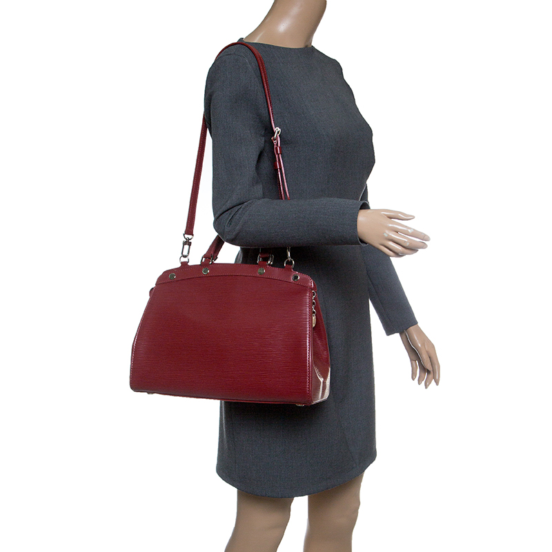 

Louis Vuitton Red Epi Leather Brea MM Bag
