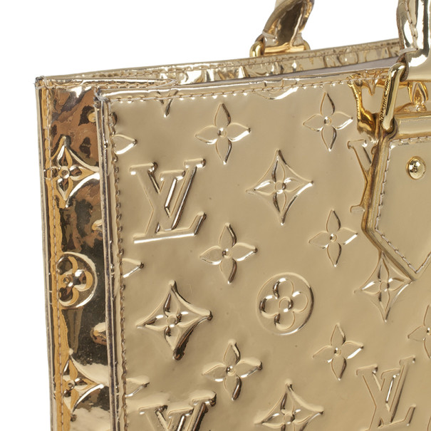 Louis Vuitton Gold Monogram Miroir Sac Plat QJB0DF1TDB014