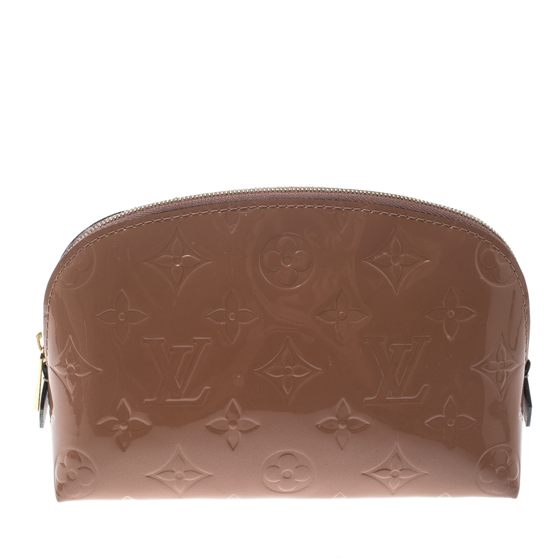 Pre Owned حقيبة مكياج صغيرة لوي فيتون فيرنيه مونوغرامية فلور وردية