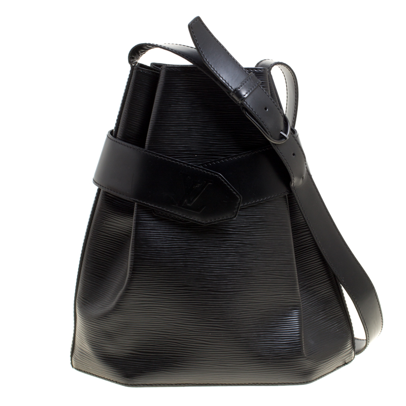 Louis Vuitton Black Epi Leather Sac Depaule PM Twist Bucket Bag ref.326208  - Joli Closet