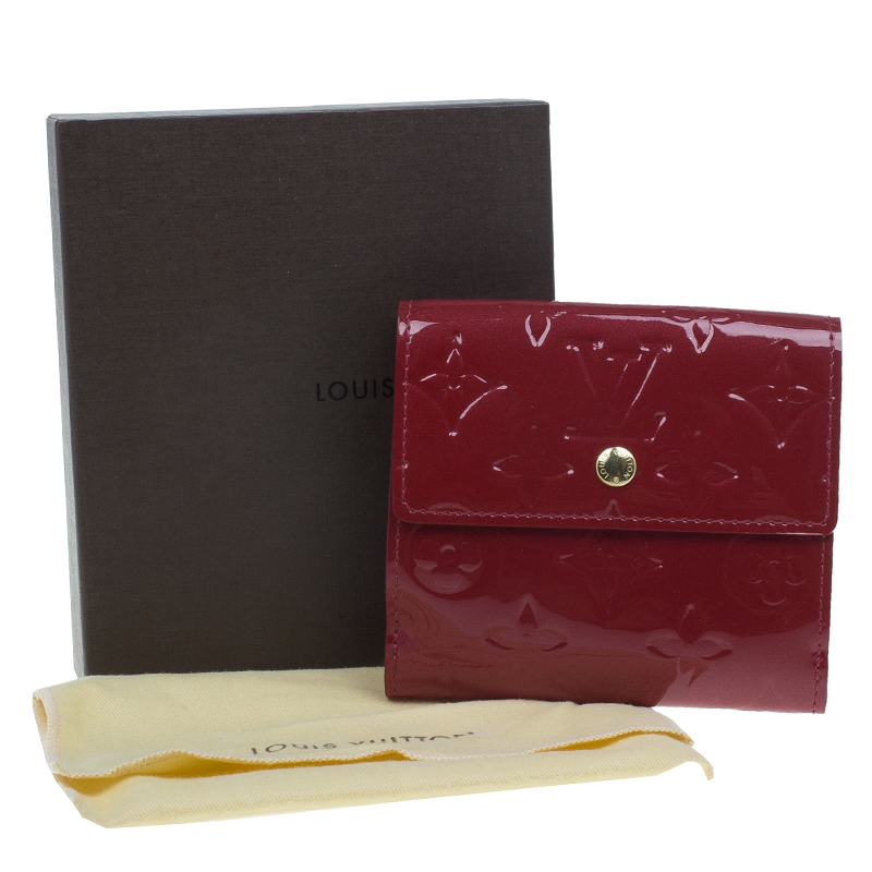 Louis Vuitton, Bags, Louis Vuitton Cream Vernis Bifold Long Continental  Snap Wallet