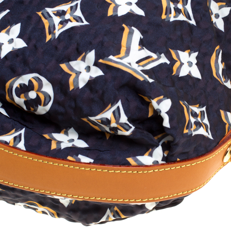 Louis Vuitton Navy Blue Monogram Nylon Limited Edition Bulles MM Bag at  1stDibs