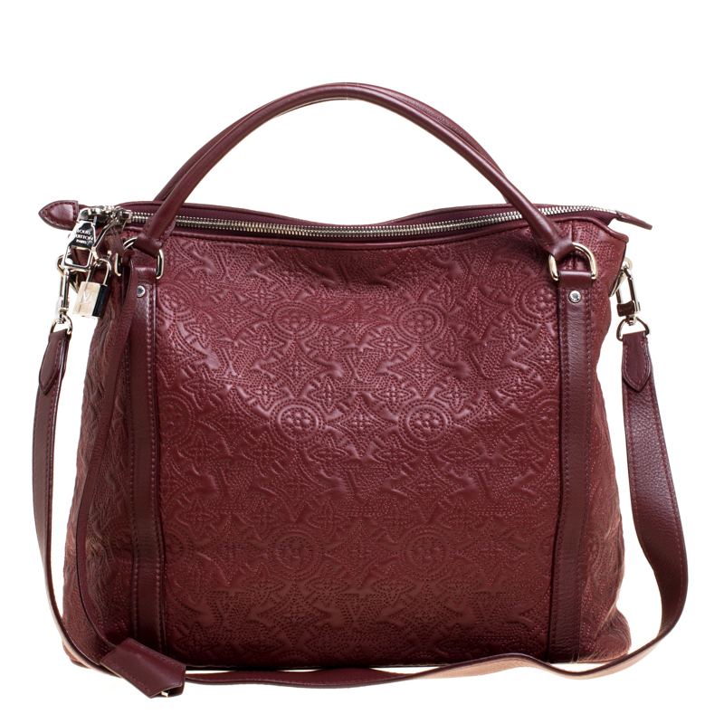 Louis Vuitton Burgundy Leather Bag