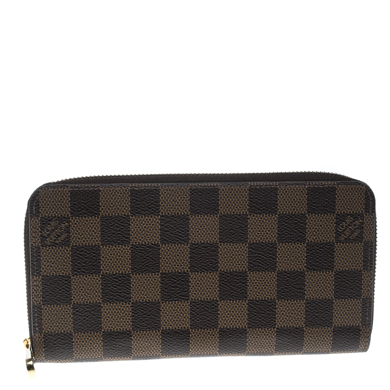 مملوكة مسبقًا Louis Vuitton Damier Ebene Canvas Zippy Wallet