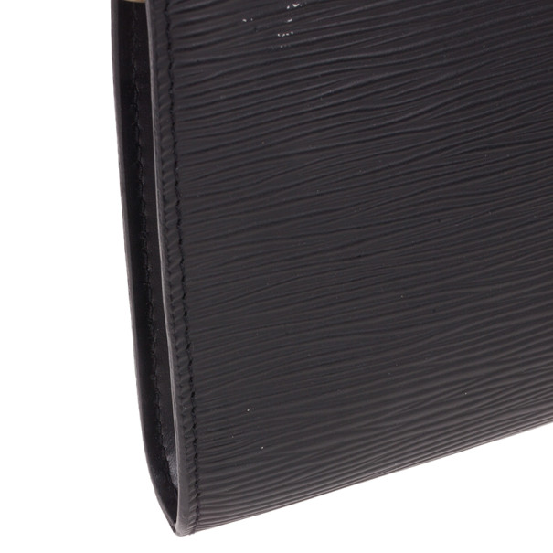 Louis Vuitton Black Epi Leather Pochette Accessoires Small Bag – I