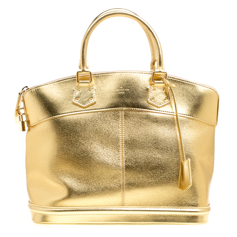 Louis Vuitton Gold Suhali Leather Lockit MM Bag Louis Vuitton | TLC