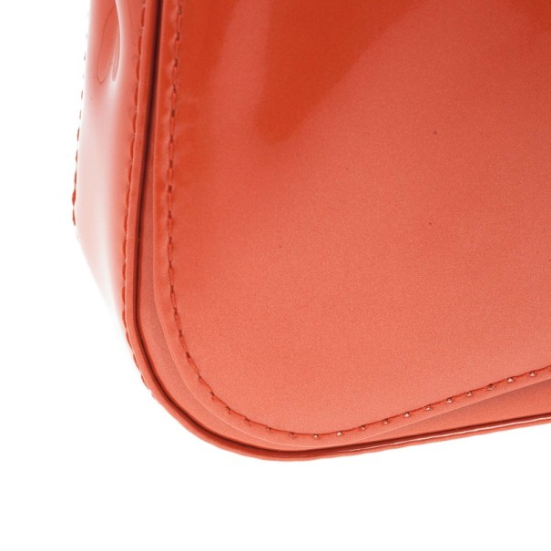 Sobe Louis Vuitton Clutch bags Orange Patent leather ref.6154