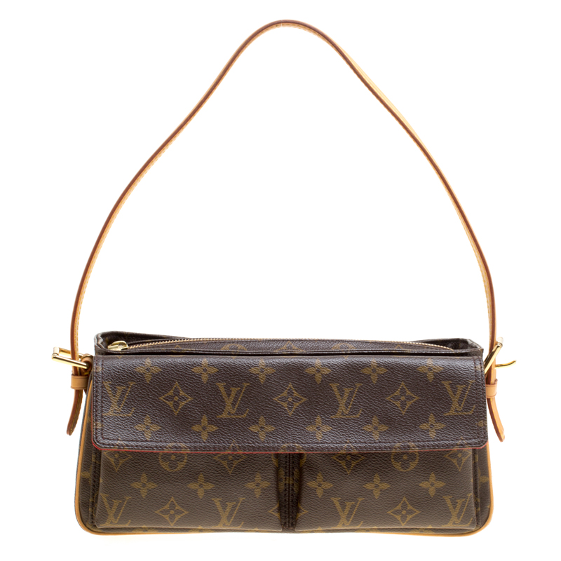 Louis Vuitton Viva Cite Handbag Monogram Canvas MM Brown 21372158