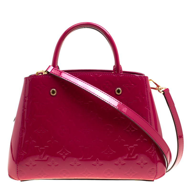 Montaigne Bb Lv Bag In Vernis Leather!
