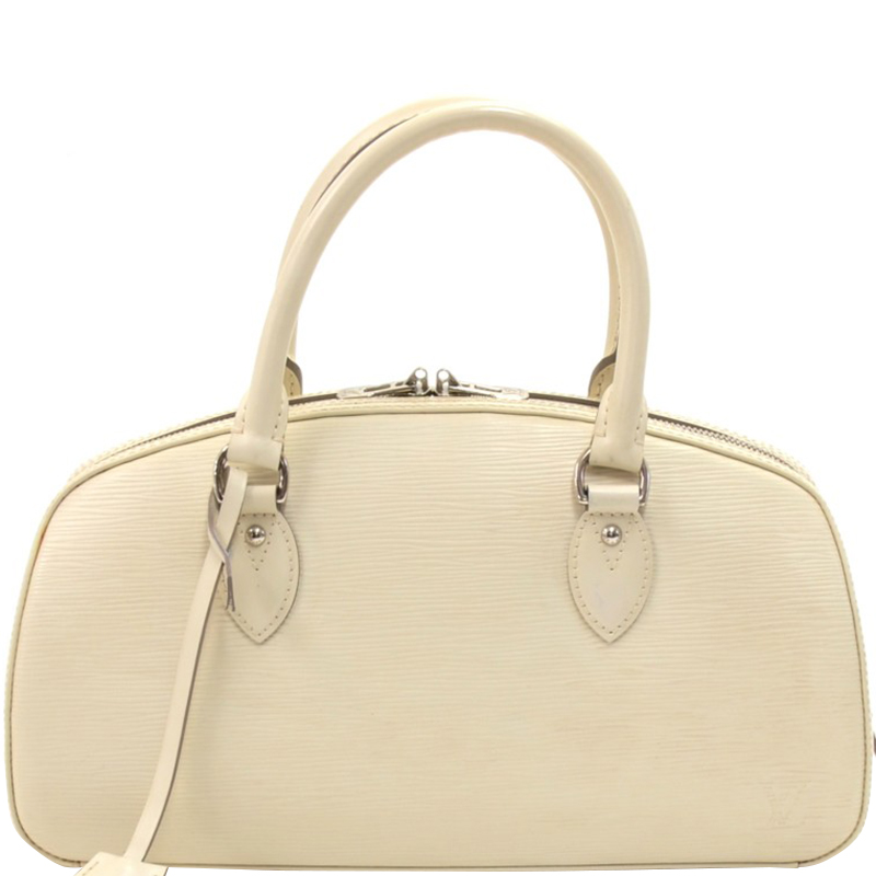Buy Louis Vuitton White Epi Leather Jasmin Bag 155138 at best price | TLC