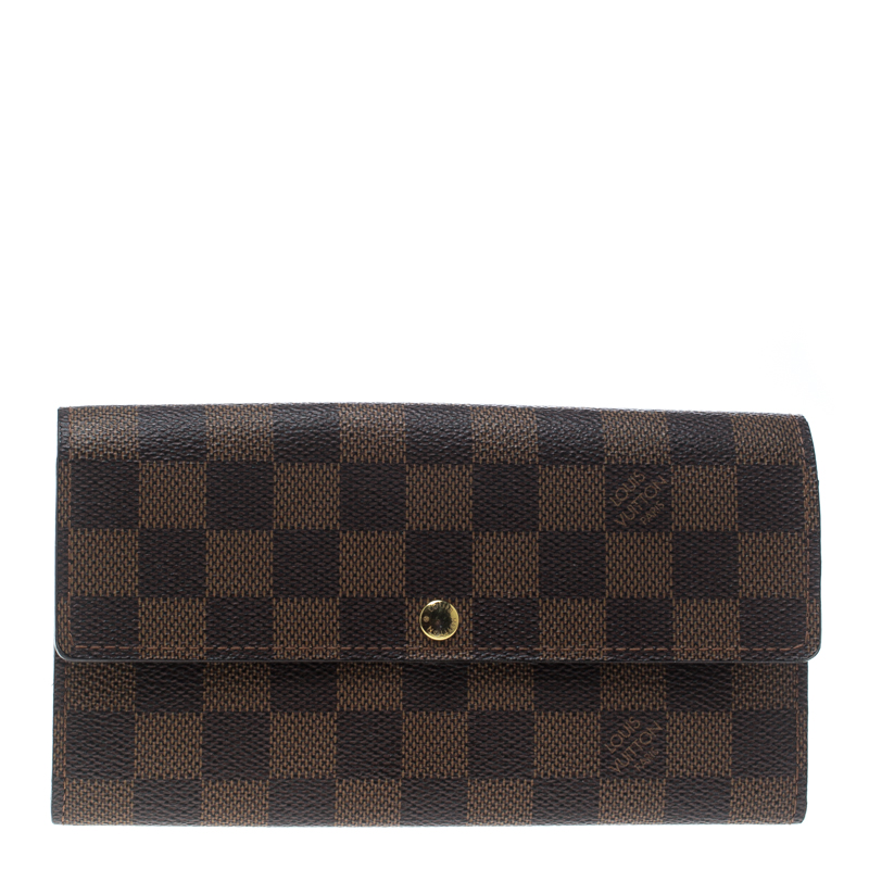 Pre Owned محفظة لوي فيتون ساره كانفاس دامييه أيبين