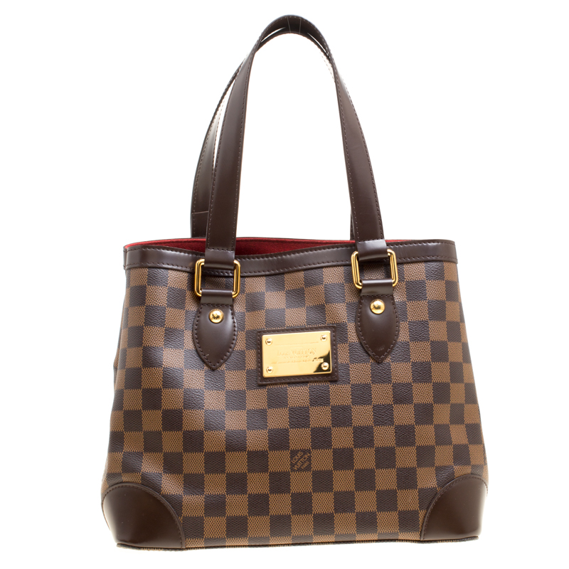 Louis Vuitton Damier Ebene Canvas and Leather Hampstead PM Bag Louis Vuitton | TLC