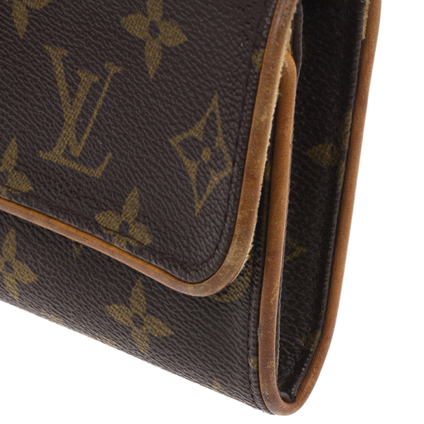 RvceShops Revival, Brown Louis Vuitton Monogram Pochette Twin PM Lune Bag