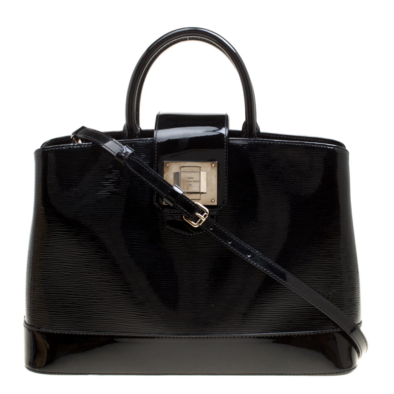 مملوكة مسبقًا Louis Vuitton Black Electric Epi Leather Mirabeau GM Bag