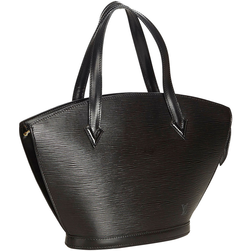 

Louis Vuitton Black Leather Epi Saint Jacques PM