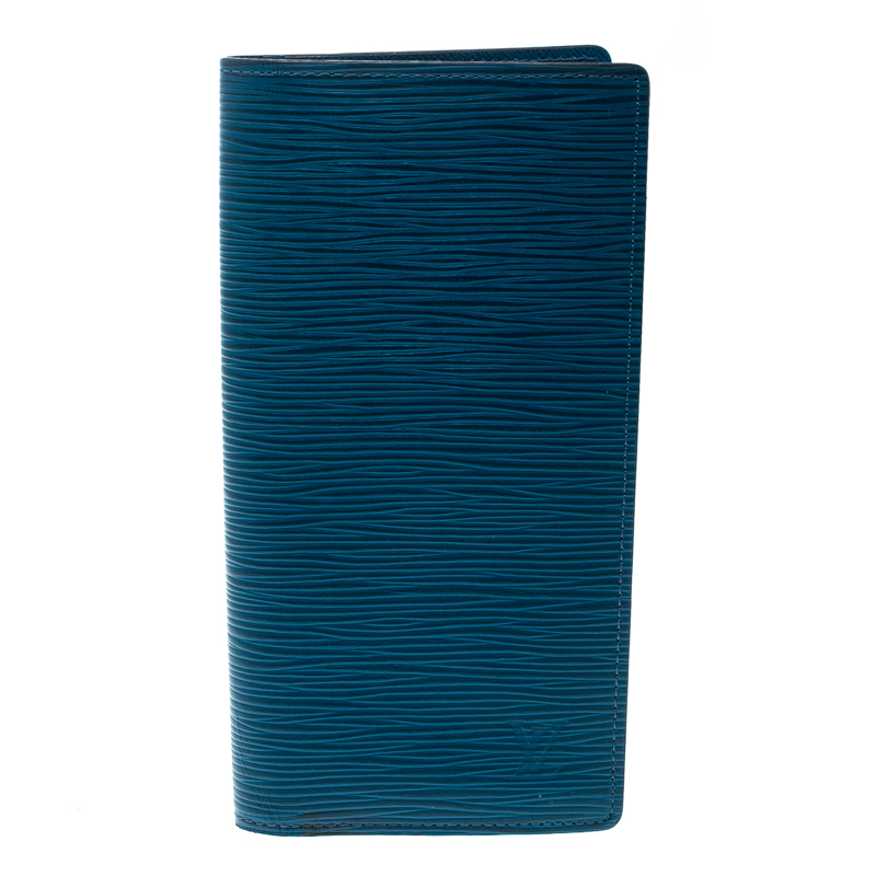 مملوكة مسبقًا محفظة لوي فيتون جلد إيبي زرقاء