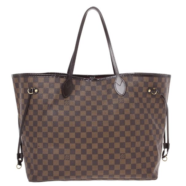 Pre Owned Louis Vuitton Damier Ebene Neverfull GM Tote