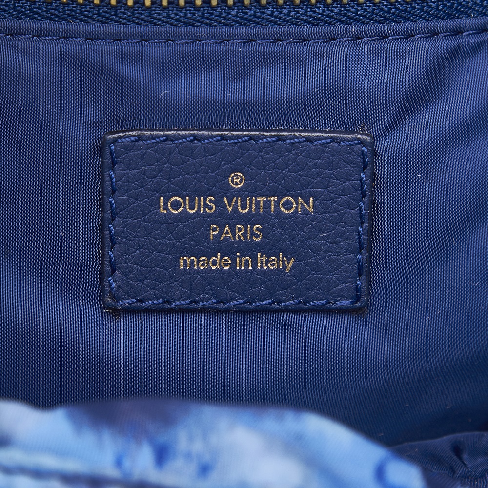 Louis Vuitton Grand Blue Monogram Ikat Noefull MM Leather ref