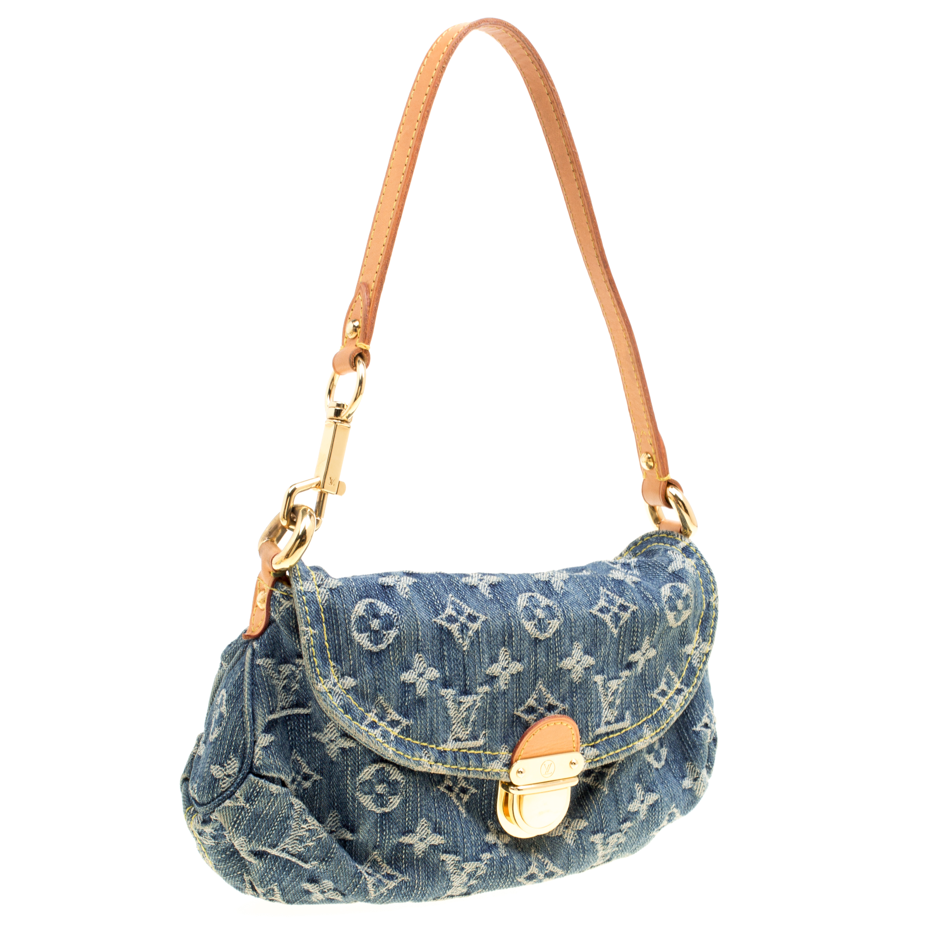 Louis Vuitton 2006 pre-owned Mini Monogram Denim Pleaty Handbag