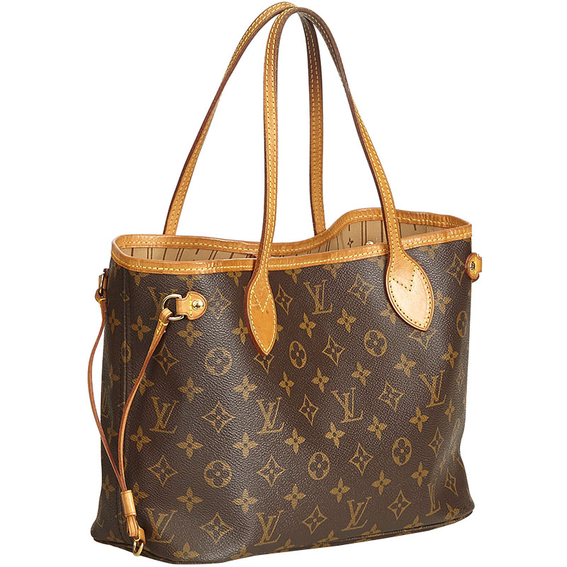 

Louis Vuitton Monogram Neverfull PM Tote Bag, Brown