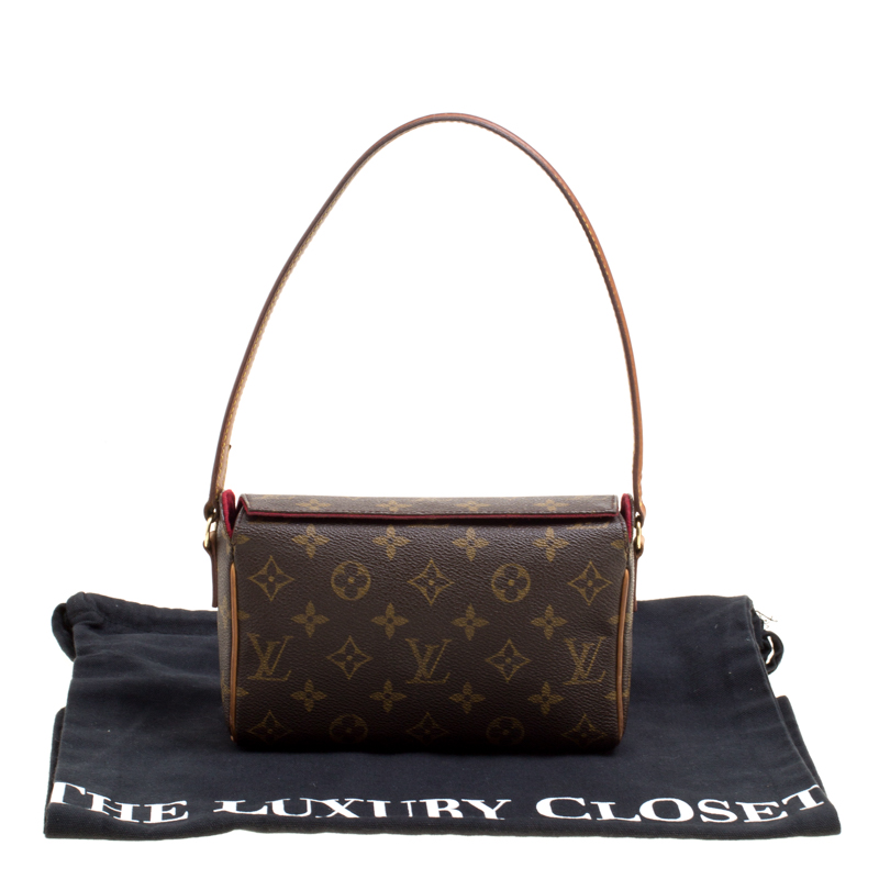 Louis Vuitton Lodge handbag in black monogram canvas and natural leather, RvceShops Revival