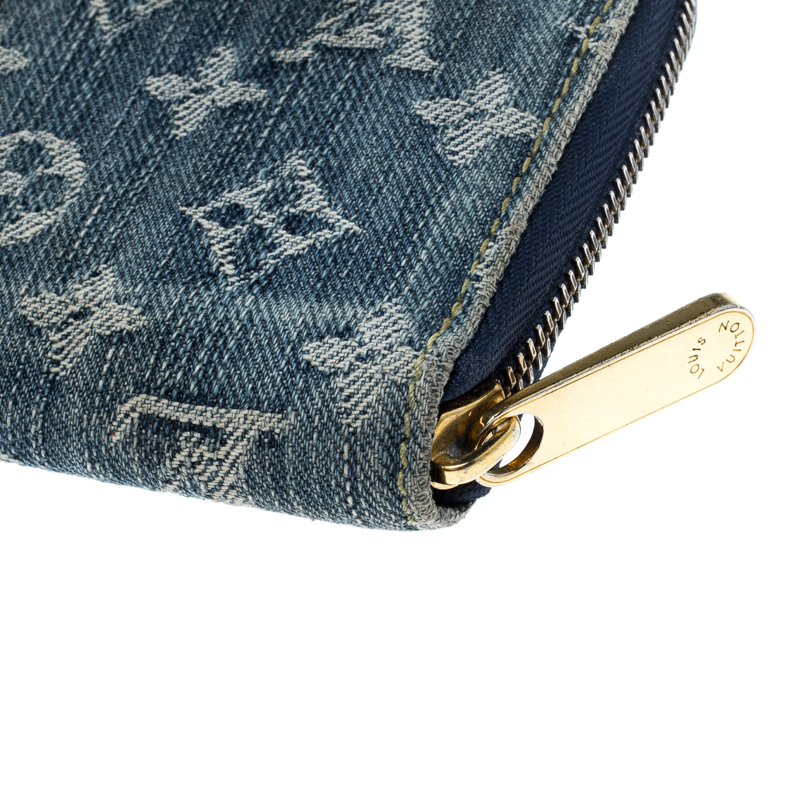 Wallet Louis Vuitton Blue in Denim - Jeans - 28519691