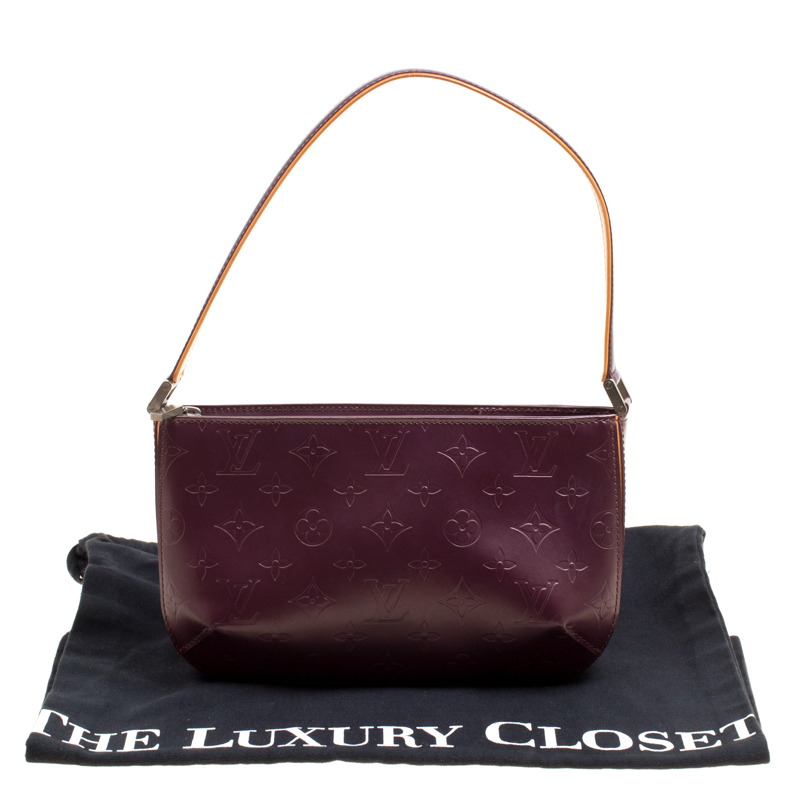 Louis Vuitton Burgundy Monogram Mat Fowler Bag Louis Vuitton