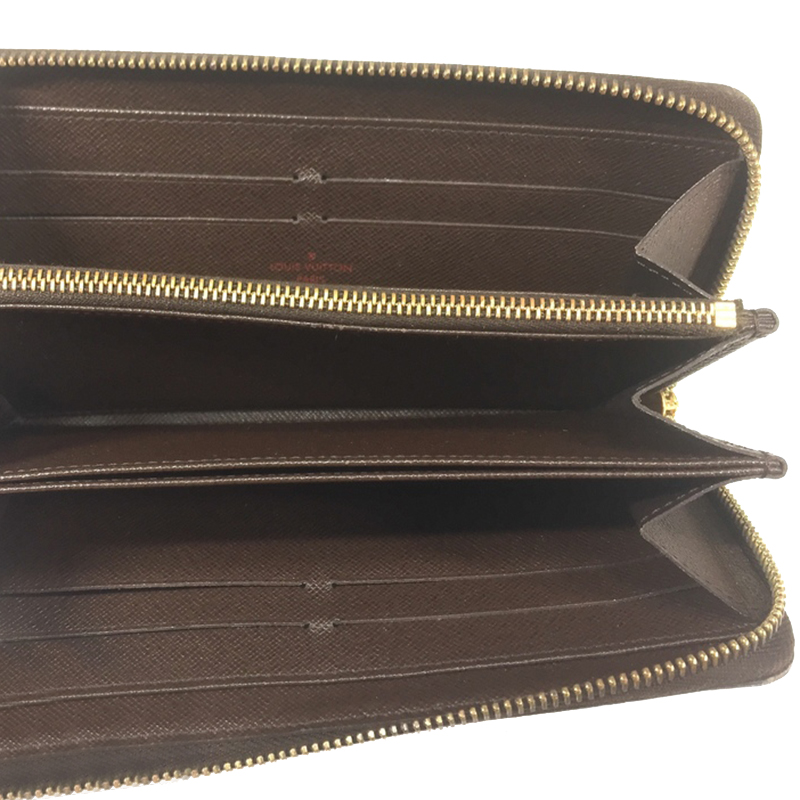 

Louis Vuitton Damier Ebene Canvas Zipper Wallet, Brown