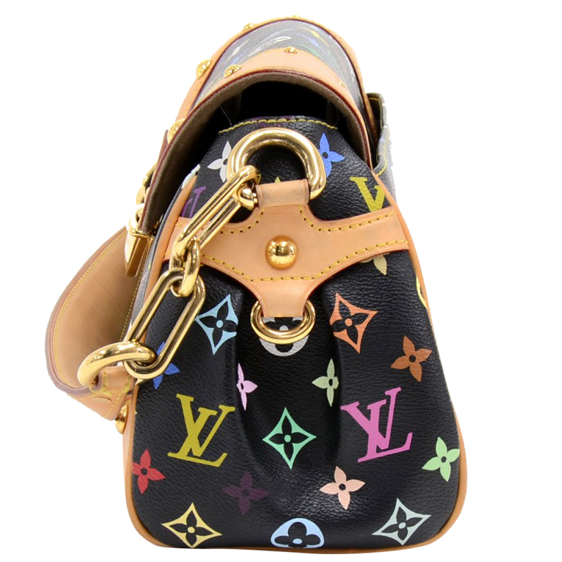 

Louis Vuitton Black Monogram Multicolore Beverly MM Bag