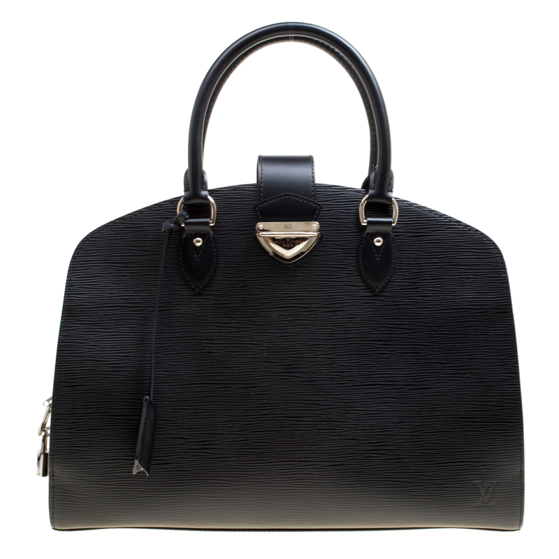 Pre Owned Louis Vuitton Black Epi Leather Pont Neuf GM Bag