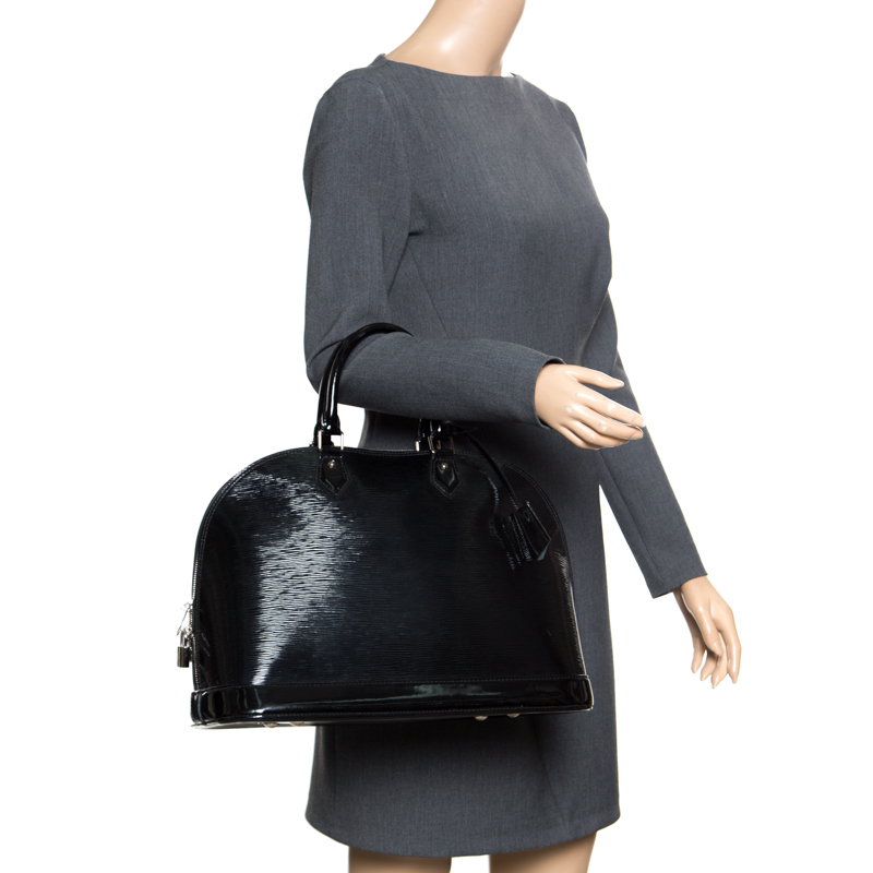 

Louis Vuitton Black Electric Epi Leather Alma GM Bag