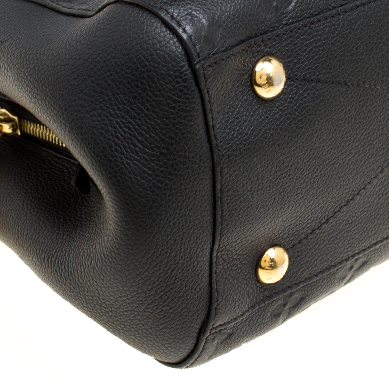 Louis Vuitton Black Monogram Empreinte Leather Montaigne MM Bag – Italy  Station