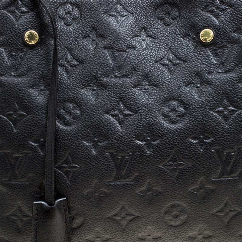 Louis Vuitton Montaigne MM Monogram Black Leather ref.351428 - Joli Closet