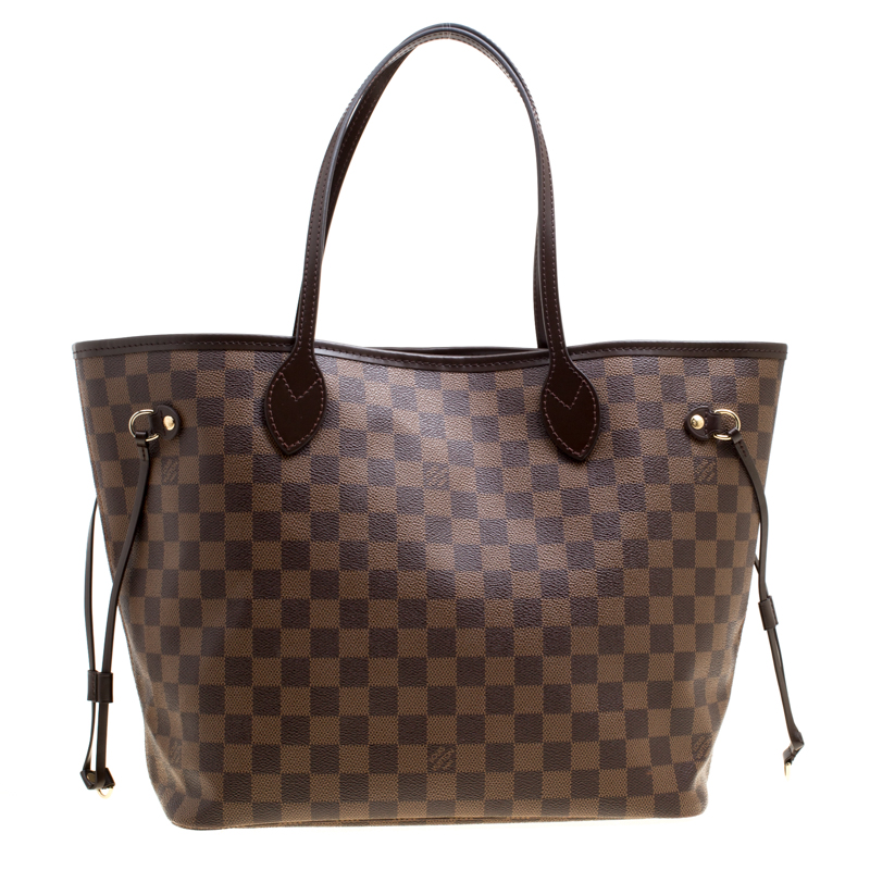 Louis Vuitton Damier Ebene Canvas Neverfull MM Bag